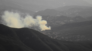 Fire near Alpine seen from an SDG&E Wildfire Cam.