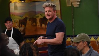 Chef and TV host Gordon Ramsay during filming of an episode of his reality show "24 Hours to Hell and Back," Dec. 4, 2018.
