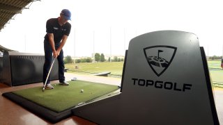 Kevin Harvick at Topgolf