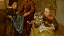 However, "An Interior With Three Children Playing With a Cat," by a follower of Jan Steen, fetched ,780 at the sale ...