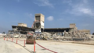 Demolition at old Midway Post Office