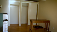 Bedroom that Baiting Jiang rented in San Mateo. Jiang claims it's an illegal unit while the family says its the master bedroom (with a private bathroom) of the home. 