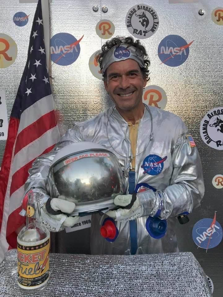 Rolando resident Greg Jones poses in his NASA-inspired gear for 2020's Halloween.