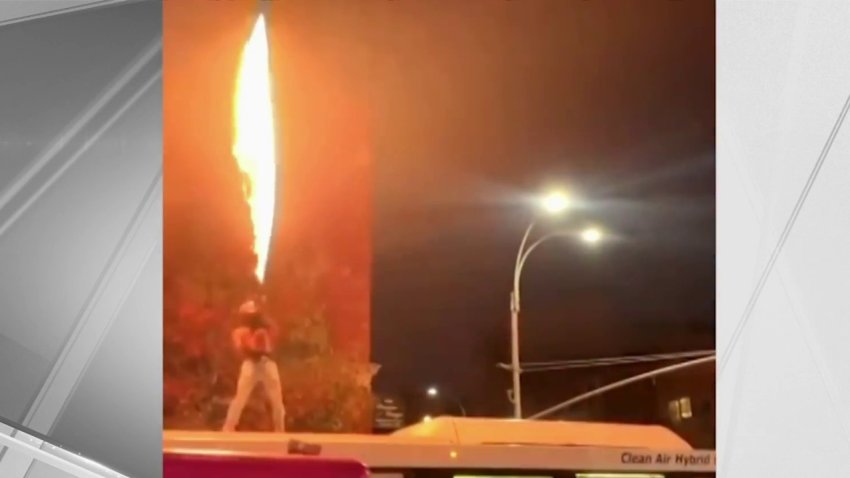 ‘Plain Stupid': MTA Condemns Man With Flamethrower on Bus for Music Video