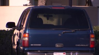 A vehicle involved in a shooting in Clairemont.
