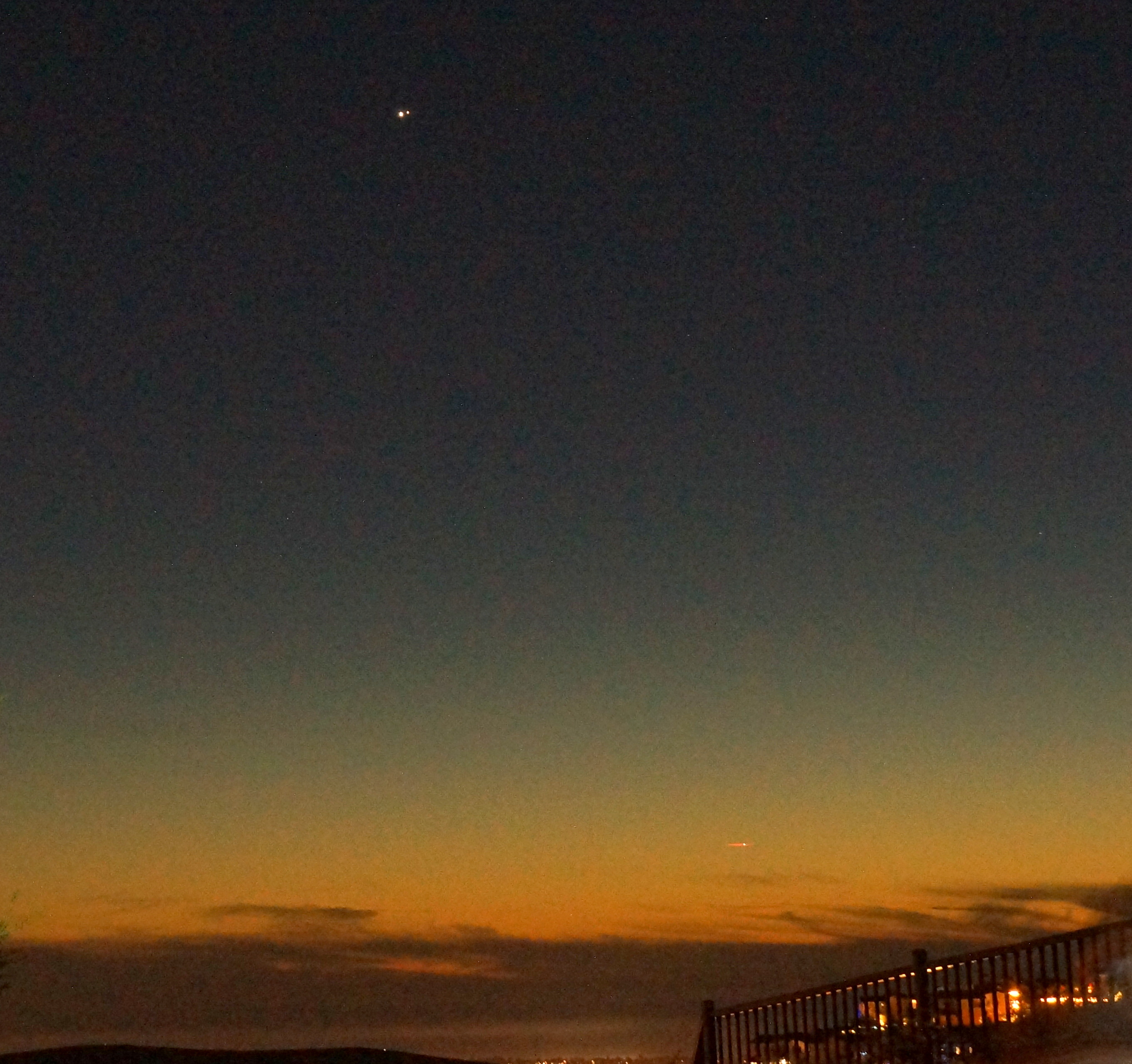 An NBC 7 viewer set up in San Marcos to catch a glimpse of the once-in-a-lifetime sight.