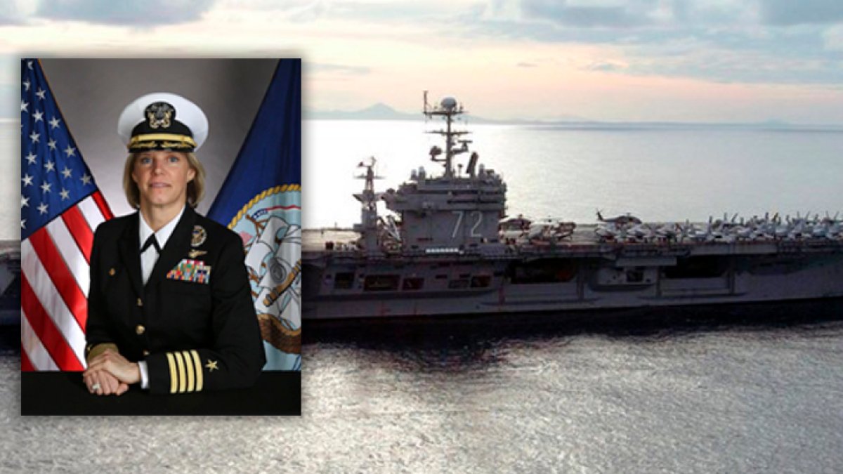 1st Woman to Helm Navy Nuclear Aircraft Carrier Assigned to San Diego ...