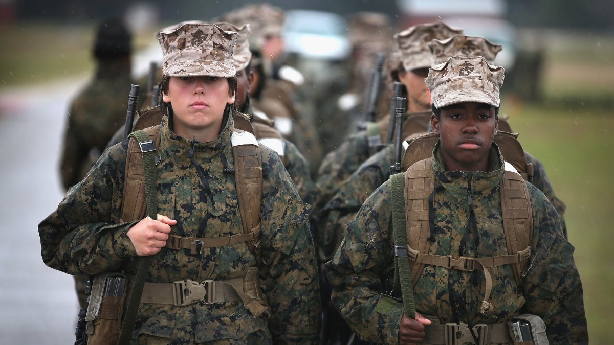 Women will attend boot camp at San Diego Marine Corps Recruit Depot for  first time in history
