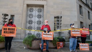 Demonstrators Protest Federal Executions