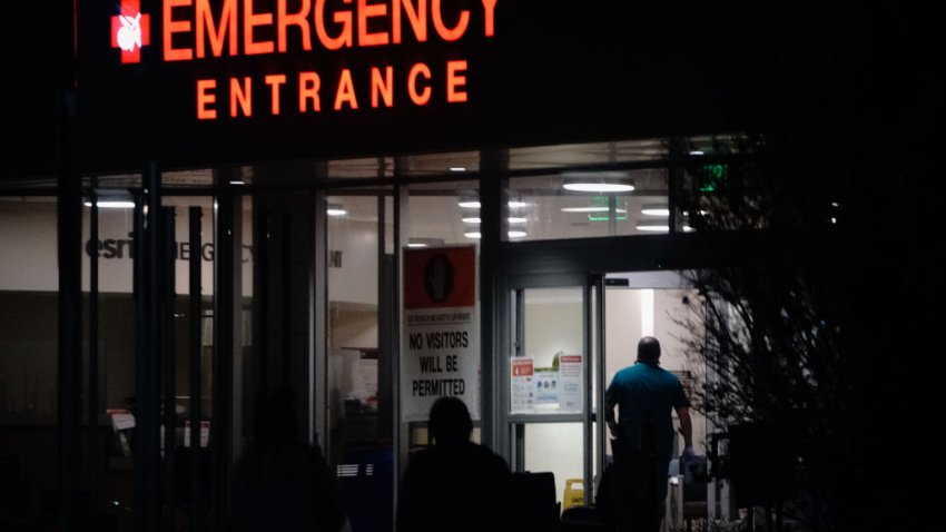 People enter the emergency room at Redlands Community Hospital in Redlands, California, U.S., on Thursday, Dec. 17, 2020. Greater Los Angeles is emerging as America’s hardest hit metropolitan area as Covid-19 sweeps across California like never before. Photographer: Bing Guan/Bloomberg via Getty Images