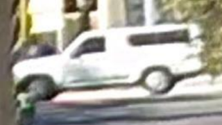 A vehicle suspected to be involved in a hit-and-run of a bicylcist