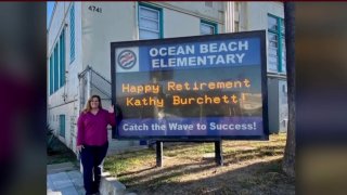Kathy Burchett is retiring from the San Diego Unified School District after a 25-year career,