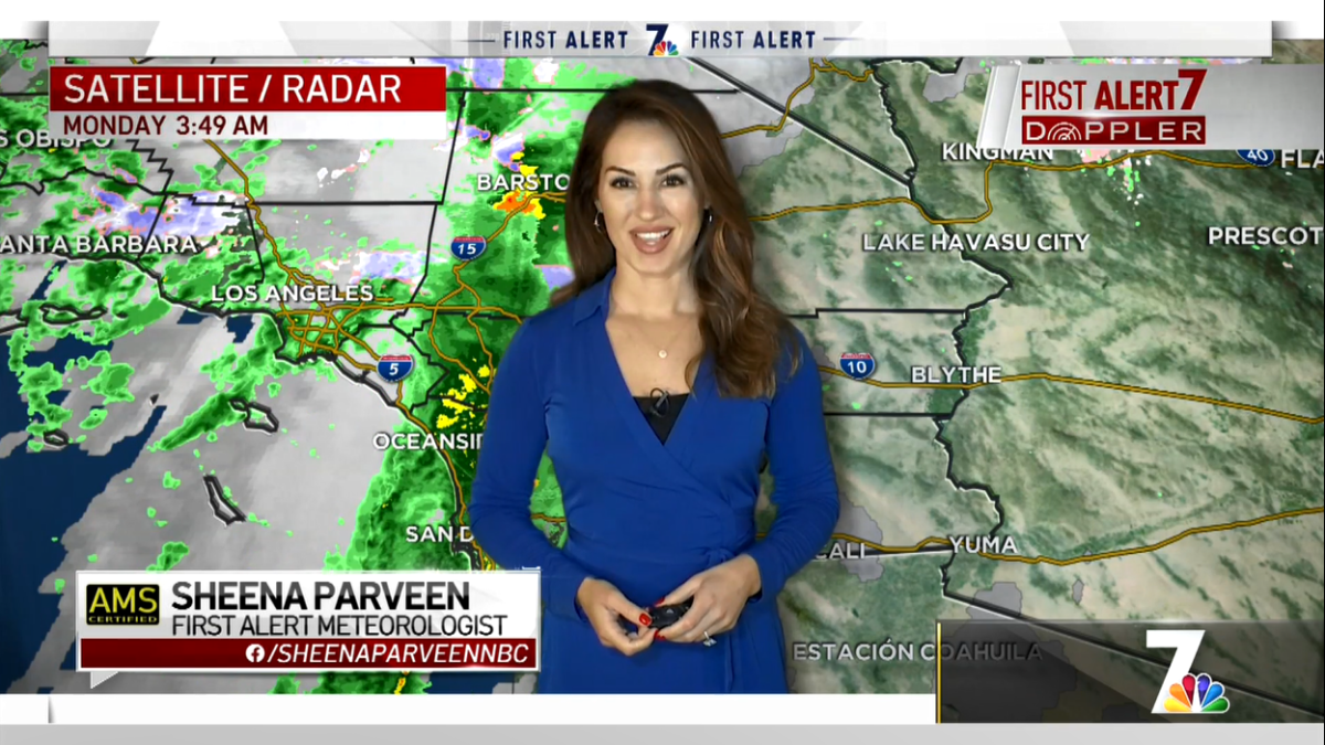 Sheena Parveens Morning Forecast For Monday Dec 28 2020 Nbc 7 San Diego