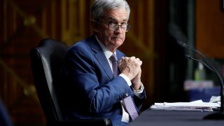 Chairman of the Federal Reserve Jerome Powell listens during a Senate Banking Committee hearing on “The Quarterly CARES Act Report to Congress” on Capitol Hill in Washington, U.S., December 1, 2020.