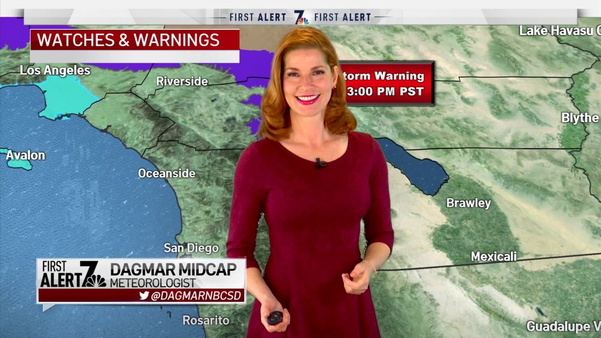 Dagmar Midcap’s Evening Weather for Jan. 28, 2021 – NBC 7 San Diego