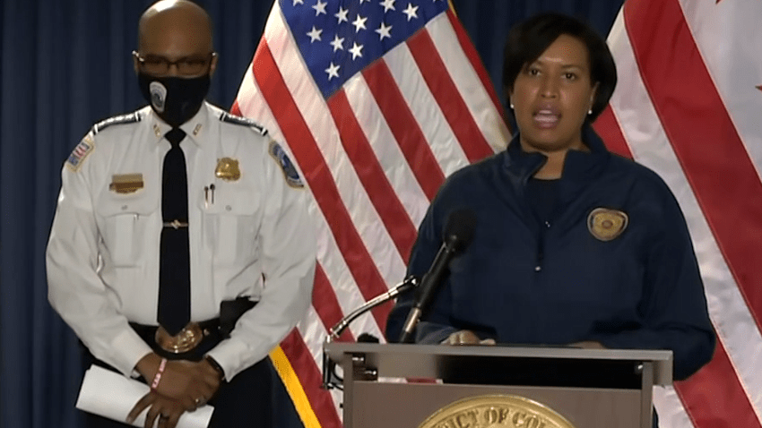 WATCH: Mayor Bowser Urges DC Residents to Stay Home as Riots Escalate at Capitol