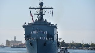 Ships arrive in San Pedro for Fleet Week where guests can tour the nation's sea vessels for free