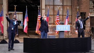 President-Elect Joe Biden Campaigns For Georgia Senate Candidates Ossoff And Warnock