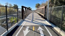 An image of a portion of the Inland Rail Trail in Vista.