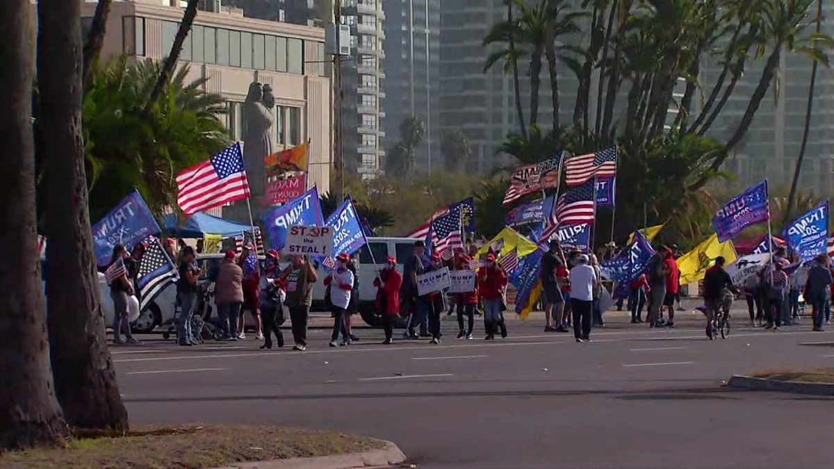 Trump Supporters Protesting in Front of SD County Administration ...