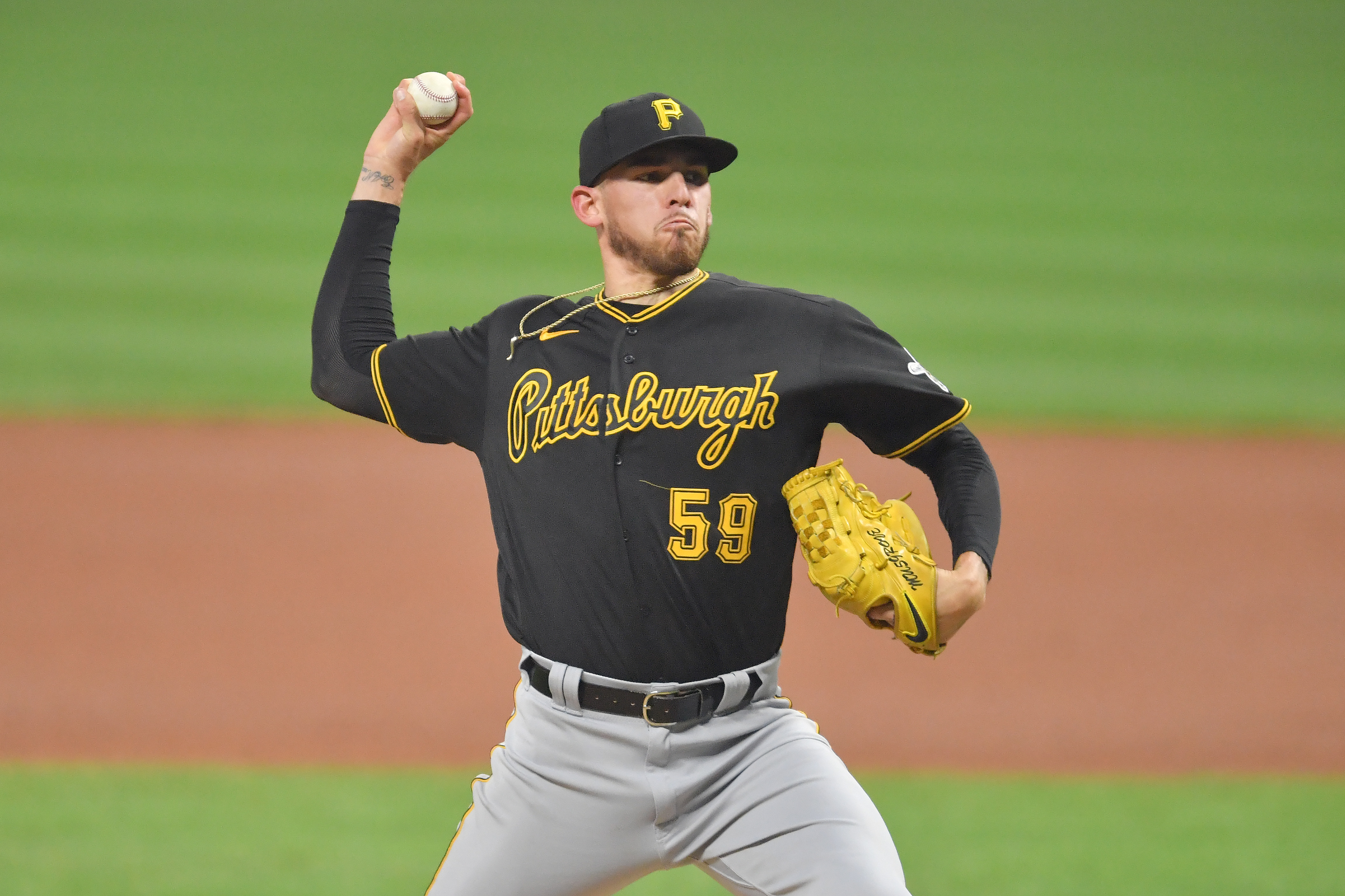 Right-handed starter Joe Musgrove, by Pittsburgh Pirates