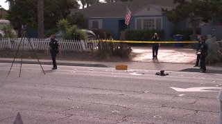 El Cajon Officer Hurt Scene