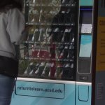 COVID-19 tests in a vending machine