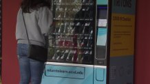 COVID-19 tests in a vending machine