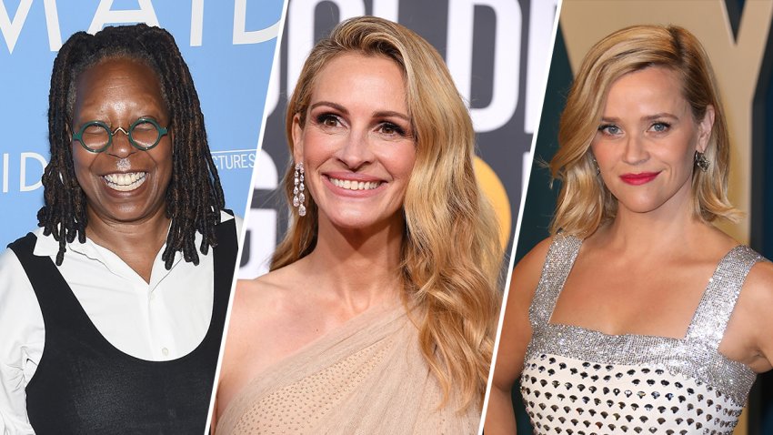 Whoopi Goldberg, Julia Roberts and Reese Witherspoon.