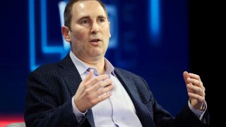 Andy Jassy, CEO Amazon Web Services, speaks at the WSJD Live conference in Laguna Beach, California, October 25, 2016.
