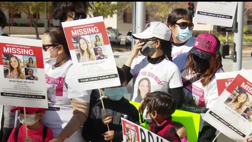 Missing Chula Vista Mom's Family Rallies With Supporters Outside Police Station