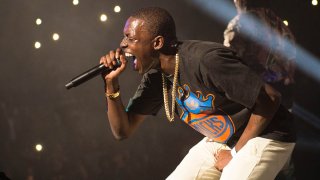 FILE - In this Oct. 30, 2014 file photo, Bobby Shmurda performs at Power 105.1's Powerhouse 2014 at the Barclays Center in the Brooklyn borough of New York.