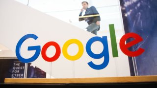 Google signage.