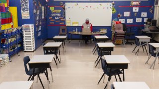 empty classroom