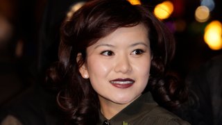 In this Nov. 11, 2010, file photo, British actress Katie Leung arrives at a cinema in London's Leicester Square for the world premiere of "Harry Potter and the Deathly Hallows Part 1."