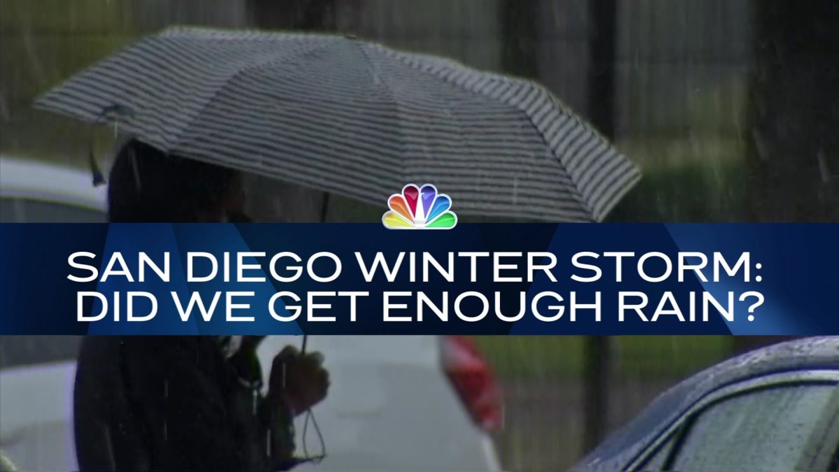 Nightly CheckIn San Diego Winter Storm Did We Get Enough Rainfall? NBC 7 San Diego