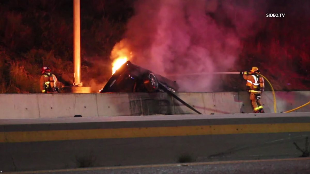 Driver Killed in Fiery Solo Crash on State Route 78 in San Marcos – NBC ...