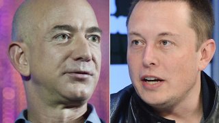Jeff Bezos and Elon Musk