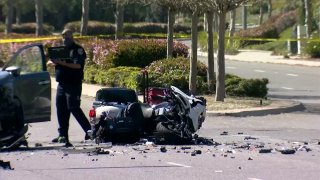 CHP motorcycle officer injured in crash