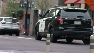 Generic SDPD Cruiser in downtown San Diego