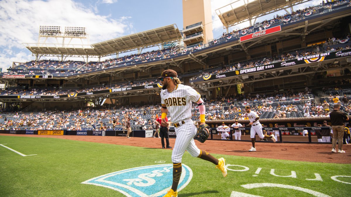 Fernando Tatis Jr. #23 and Ha-Seong Kim of the San Diego Padres News  Photo - Getty Images