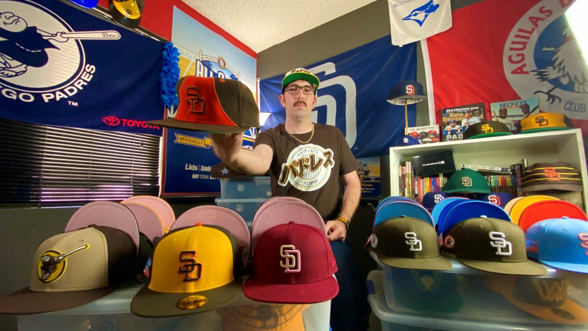 Hats Off to Super San Diego Padres Fan And His Extraordinary Collection of  Baseball Caps – NBC 7 San Diego