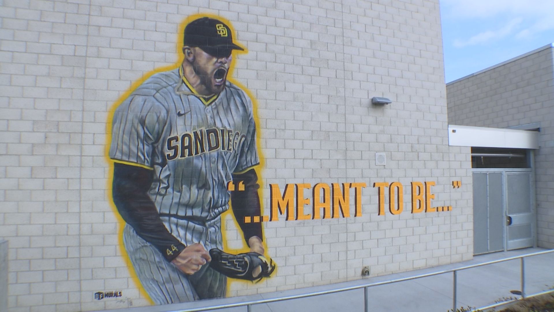San Diego Padres: Joe Musgrove Mural at Grossmont High School