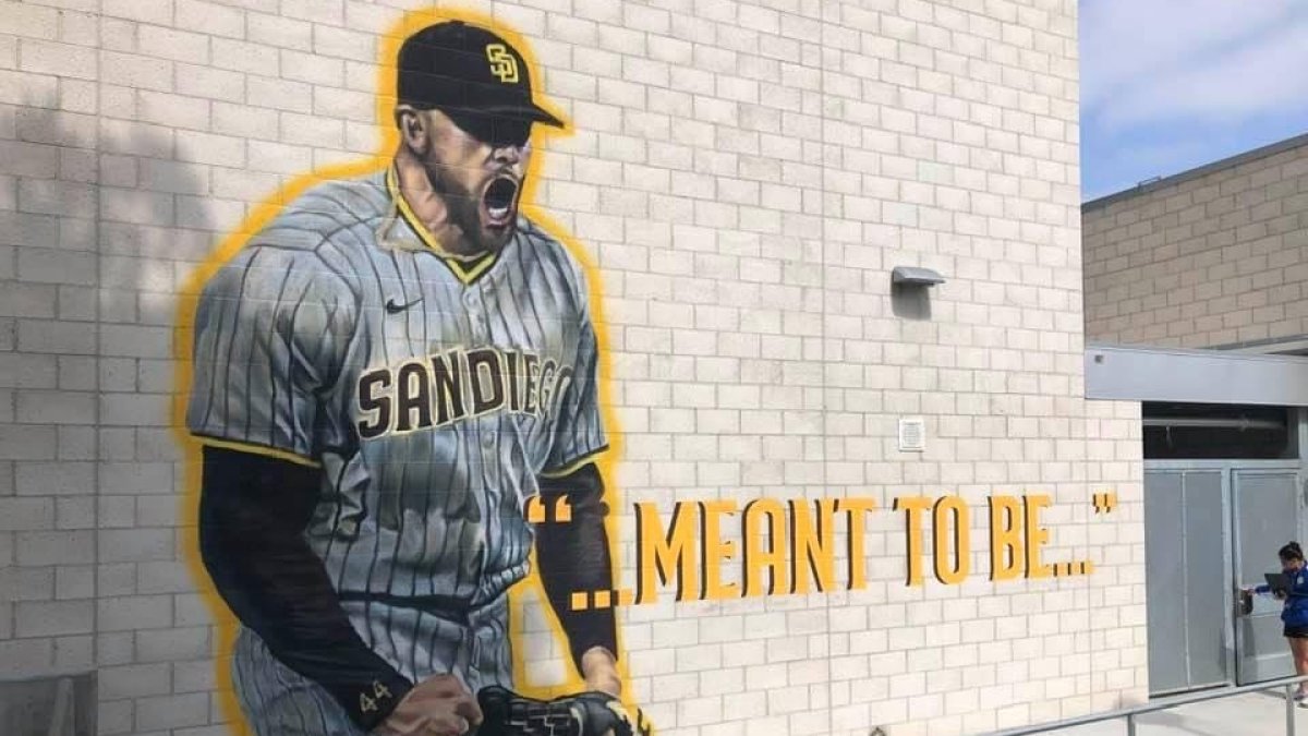 San Diego Padres: Joe Musgrove Mural at Grossmont High School – NBC 7 San  Diego