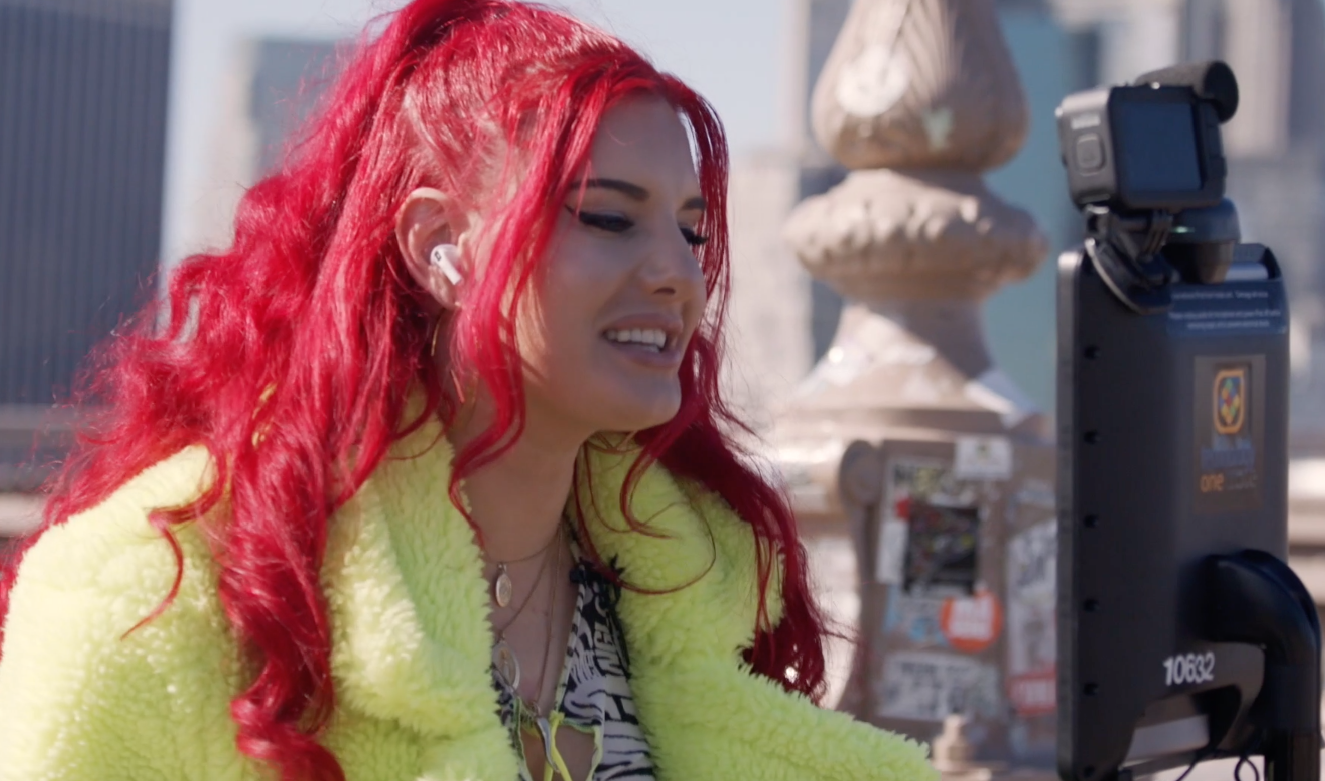 mtv star justina valentine takes robot johnny on wild ride through brooklyn nbc 7 san diego