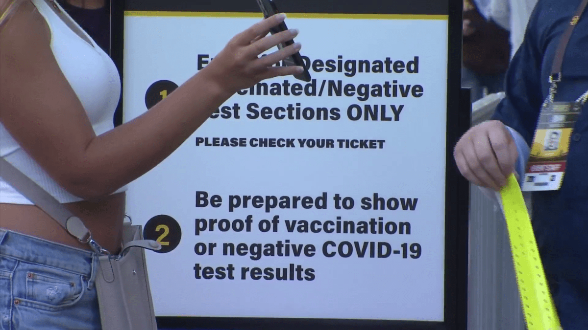 Ticketmaster says fans may need proof they've had the vaccine or a negative  COVID test result