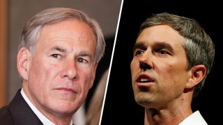 Texas Gov. Greg Abbott; former presidential candidate and U.S. Rep. Beto O'Rourke (D-El Paso).