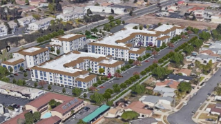 Renderings for the mixed-use development in Poway.