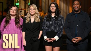"Saturday Night Live" Season 46 Finale - Pictured (L-R) are cast members Aidy Bryant, Kate McKinnon, Cecily Strong and Kenan Thompson.