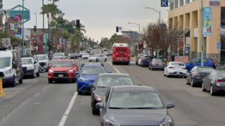 Looking south on 30th Street from University Avenue